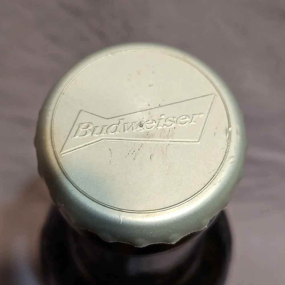 Large Giant Glass Budweiser Beer Bottle Bank-15
